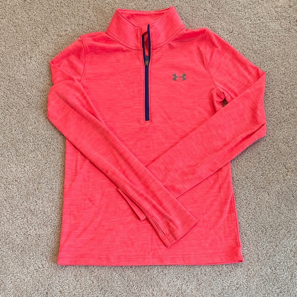 Under Armour Coral Quarter-Zip Pullover